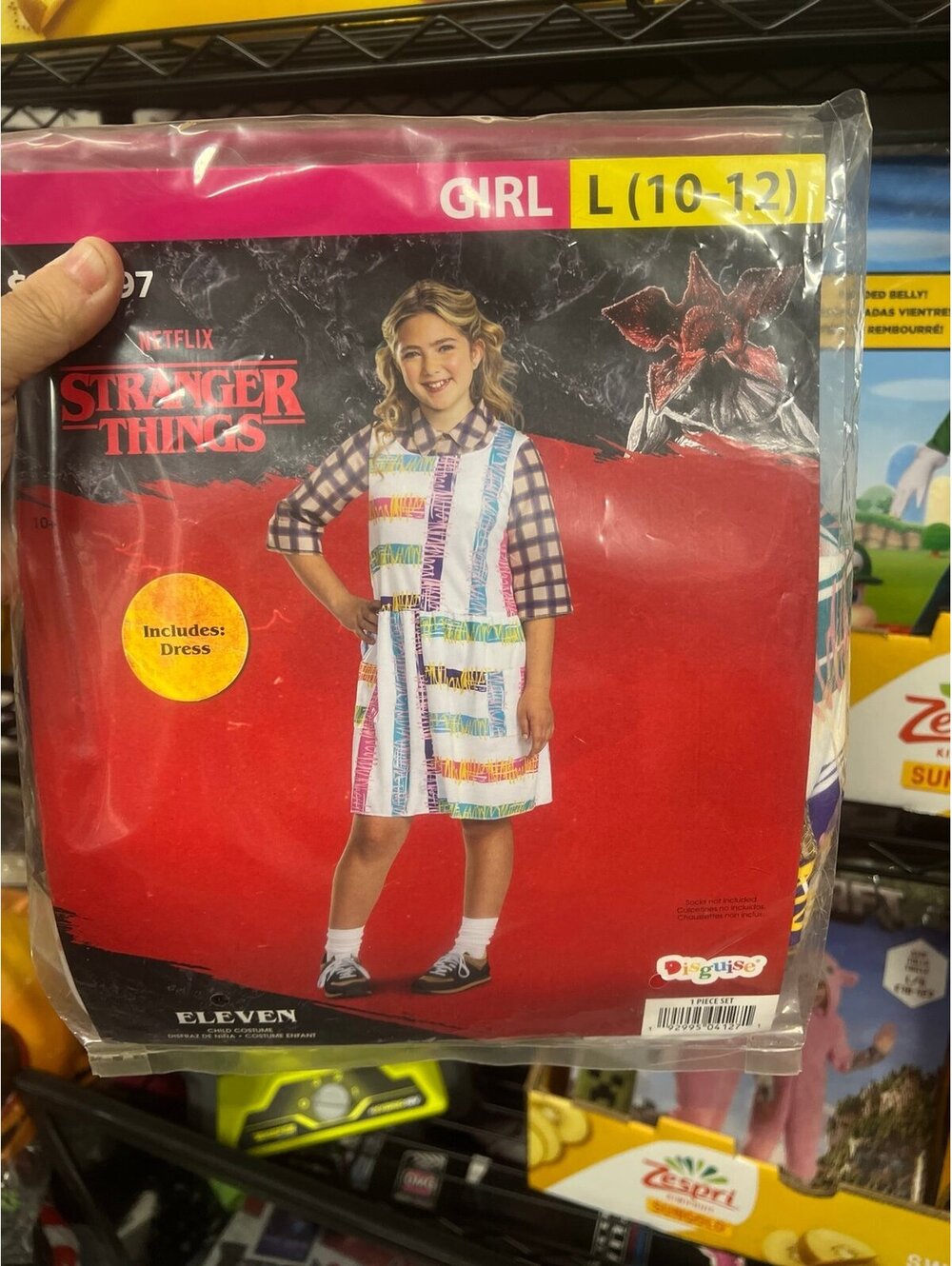 Stranger Things Eleven costume size L 10/12